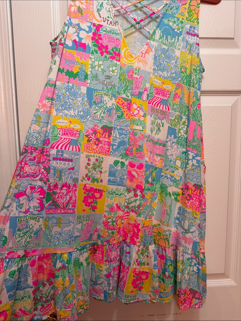 Colorful Lilly Pulitzer Kristin Flounce State Of Mind - Picture 4 of 7